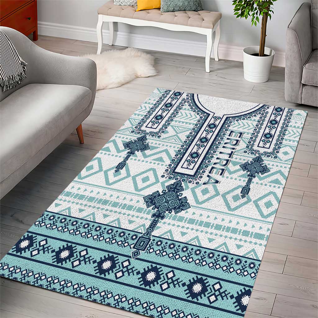 Eritrea Area Rug Eritrean Cross Mix Tilet Pattern - Wonder Print Shop