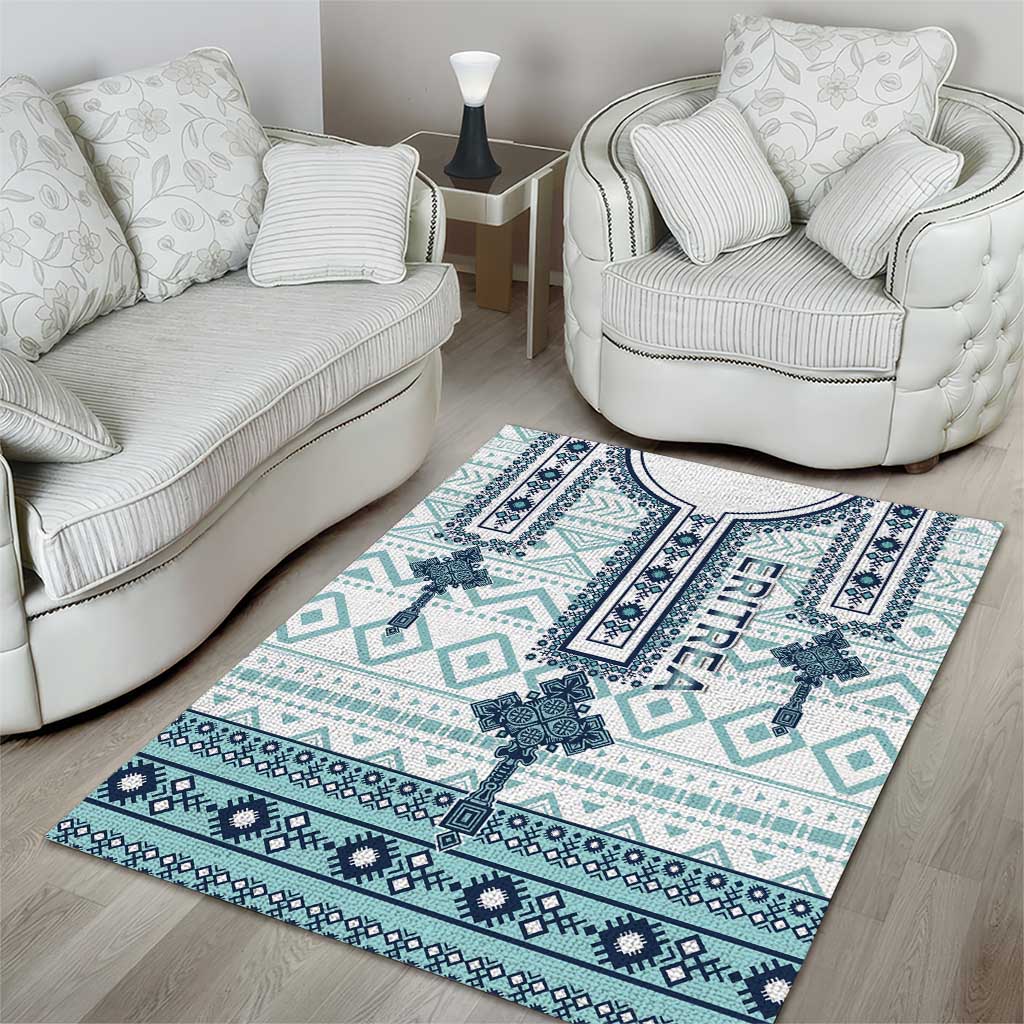 Eritrea Area Rug Eritrean Cross Mix Tilet Pattern - Wonder Print Shop