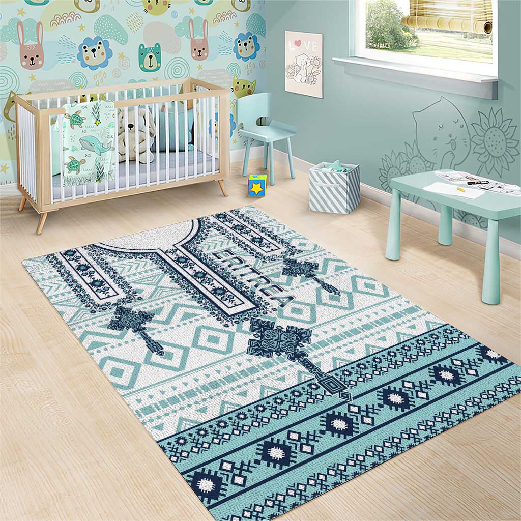 Eritrea Area Rug Eritrean Cross Mix Tilet Pattern - Wonder Print Shop