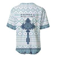 Eritrea Baseball Jersey Eritrean Cross Mix Tilet Pattern - Wonder Print Shop