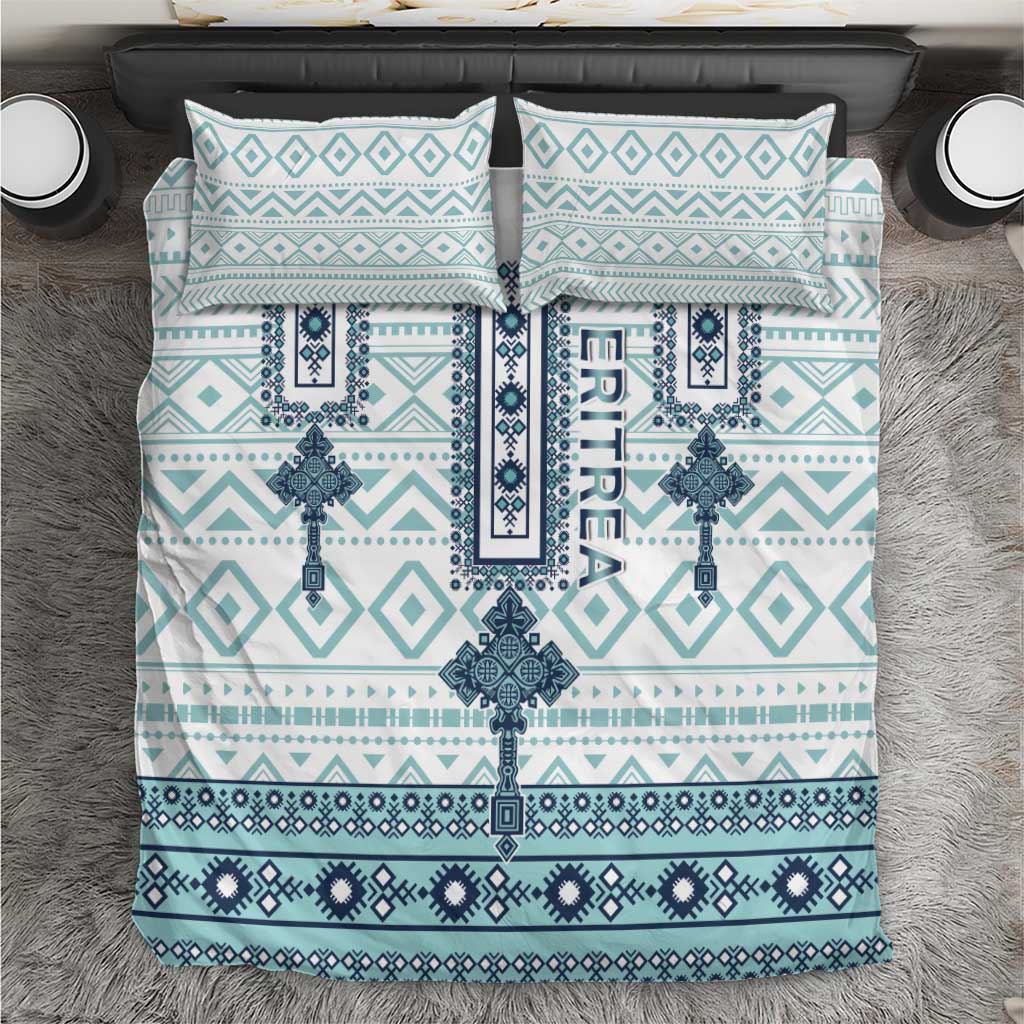 Eritrea Bedding Set Eritrean Cross Mix Tilet Pattern - Wonder Print Shop