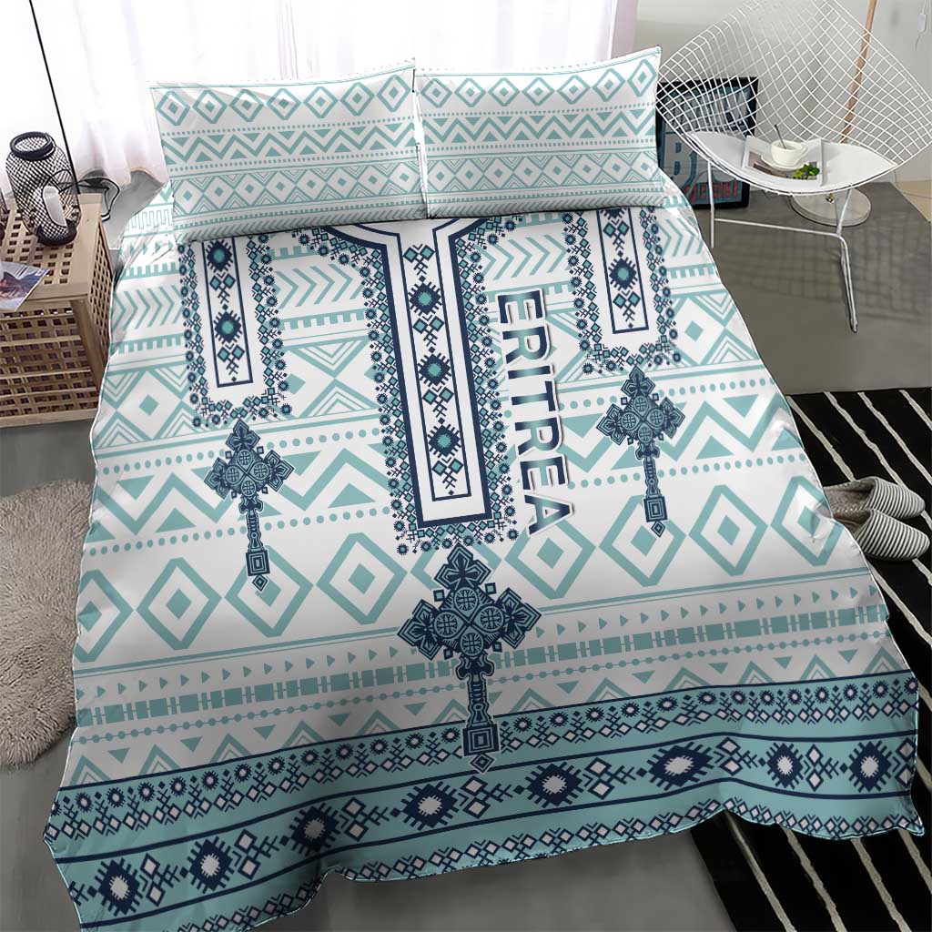 Eritrea Bedding Set Eritrean Cross Mix Tilet Pattern - Wonder Print Shop