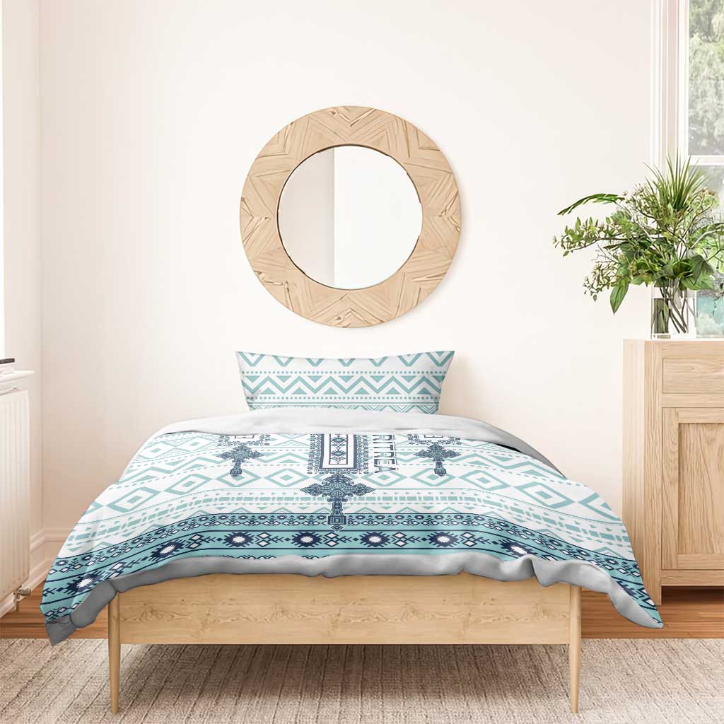 Eritrea Bedding Set Eritrean Cross Mix Tilet Pattern - Wonder Print Shop