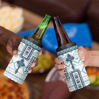 Eritrea 4 in 1 Can Cooler Tumbler Eritrean Cross Mix Tilet Pattern - Wonder Print Shop