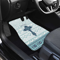 Eritrea Car Mats Eritrean Cross Mix Tilet Pattern - Wonder Print Shop
