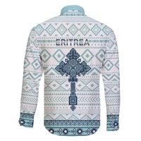 Eritrea Family Matching Off The Shoulder Long Sleeve Dress and Hawaiian Shirt Eritrean Cross Mix Tilet Pattern - Wonder Print Shop