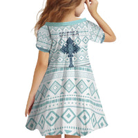 Eritrea Family Matching Short Sleeve Bodycon Dress and Hawaiian Shirt Eritrean Cross Mix Tilet Pattern - Wonder Print Shop