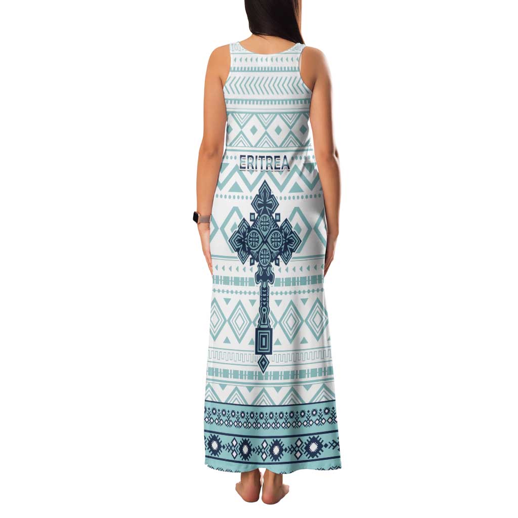Eritrea Family Matching Tank Maxi Dress and Hawaiian Shirt Eritrean Cross Mix Tilet Pattern - Wonder Print Shop