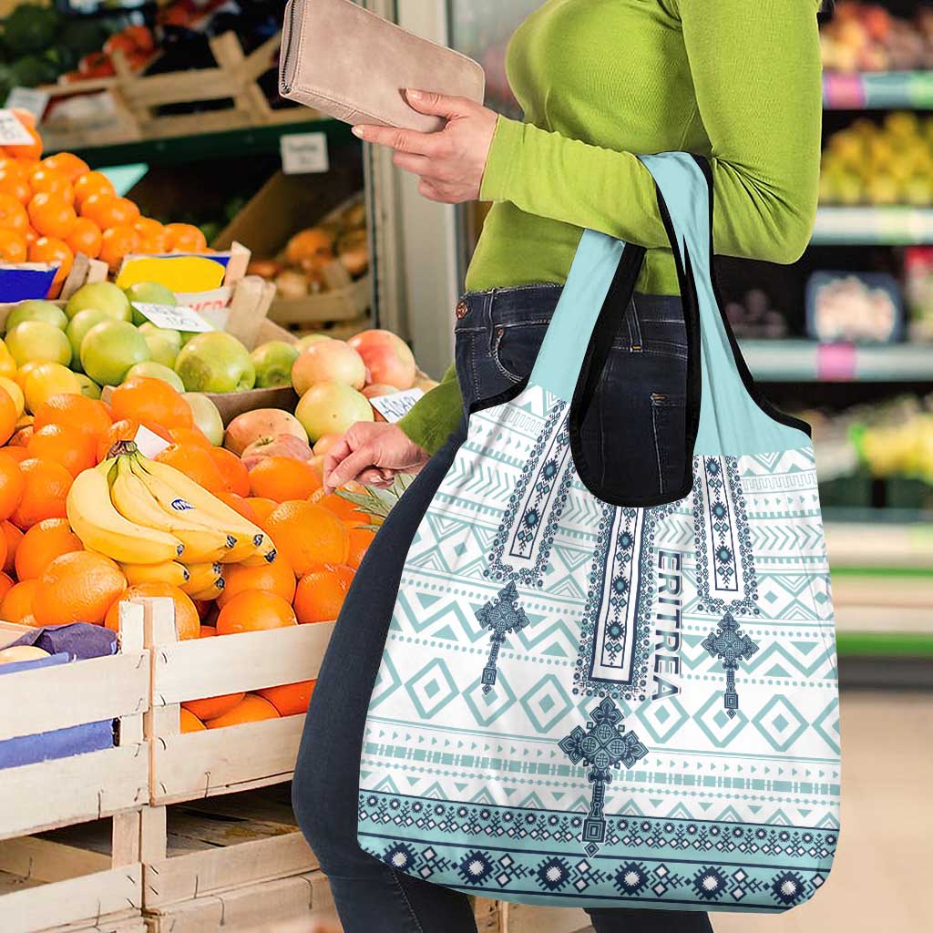 Eritrea Grocery Bag Eritrean Cross Mix Tilet Pattern