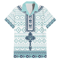 Eritrea Hawaiian Shirt Eritrean Cross Mix Tilet Pattern - Wonder Print Shop