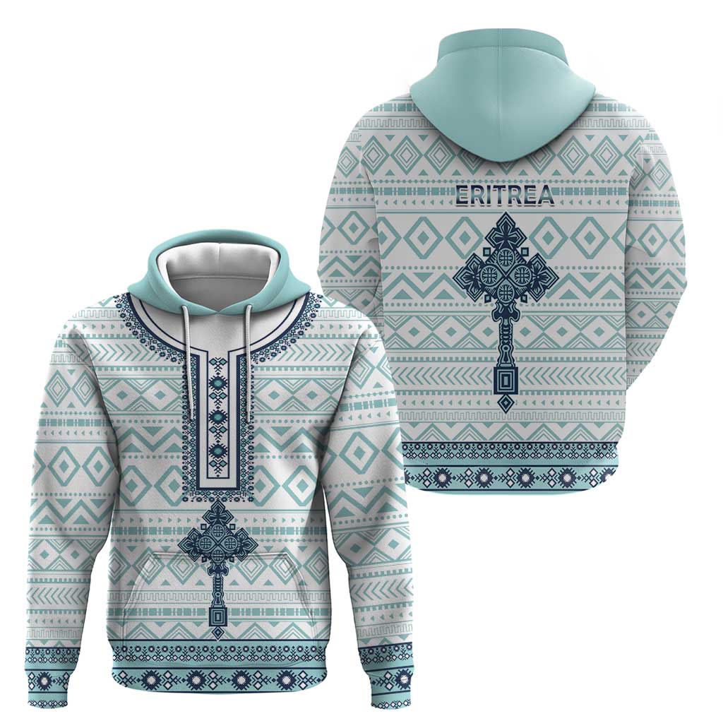 Eritrea Hoodie Eritrean Cross Mix Tilet Pattern - Wonder Print Shop