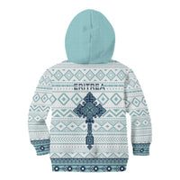 Eritrea Kid Hoodie Eritrean Cross Mix Tilet Pattern - Wonder Print Shop