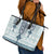 Eritrea Leather Tote Bag Eritrean Cross Mix Tilet Pattern - Wonder Print Shop