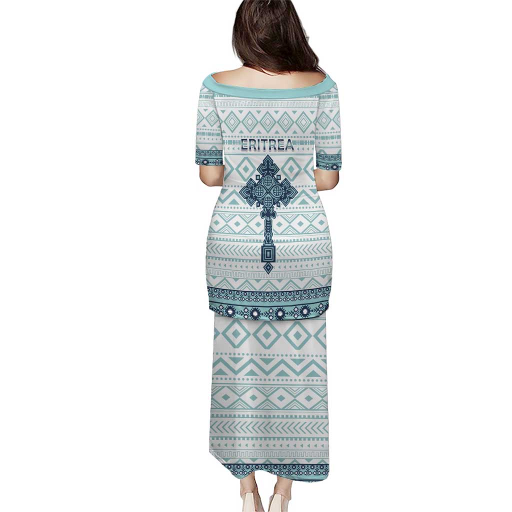 Eritrea Puletasi Eritrean Cross Mix Tilet Pattern - Wonder Print Shop