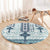 Eritrea Round Carpet Eritrean Cross Mix Tilet Pattern