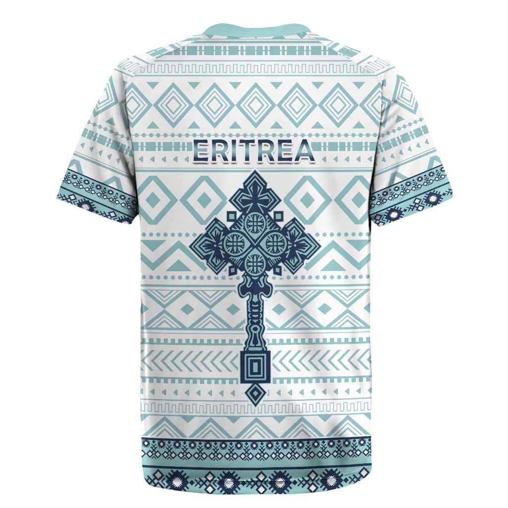 Eritrea Rugby Jersey Eritrean Cross Mix Tilet Pattern - Wonder Print Shop