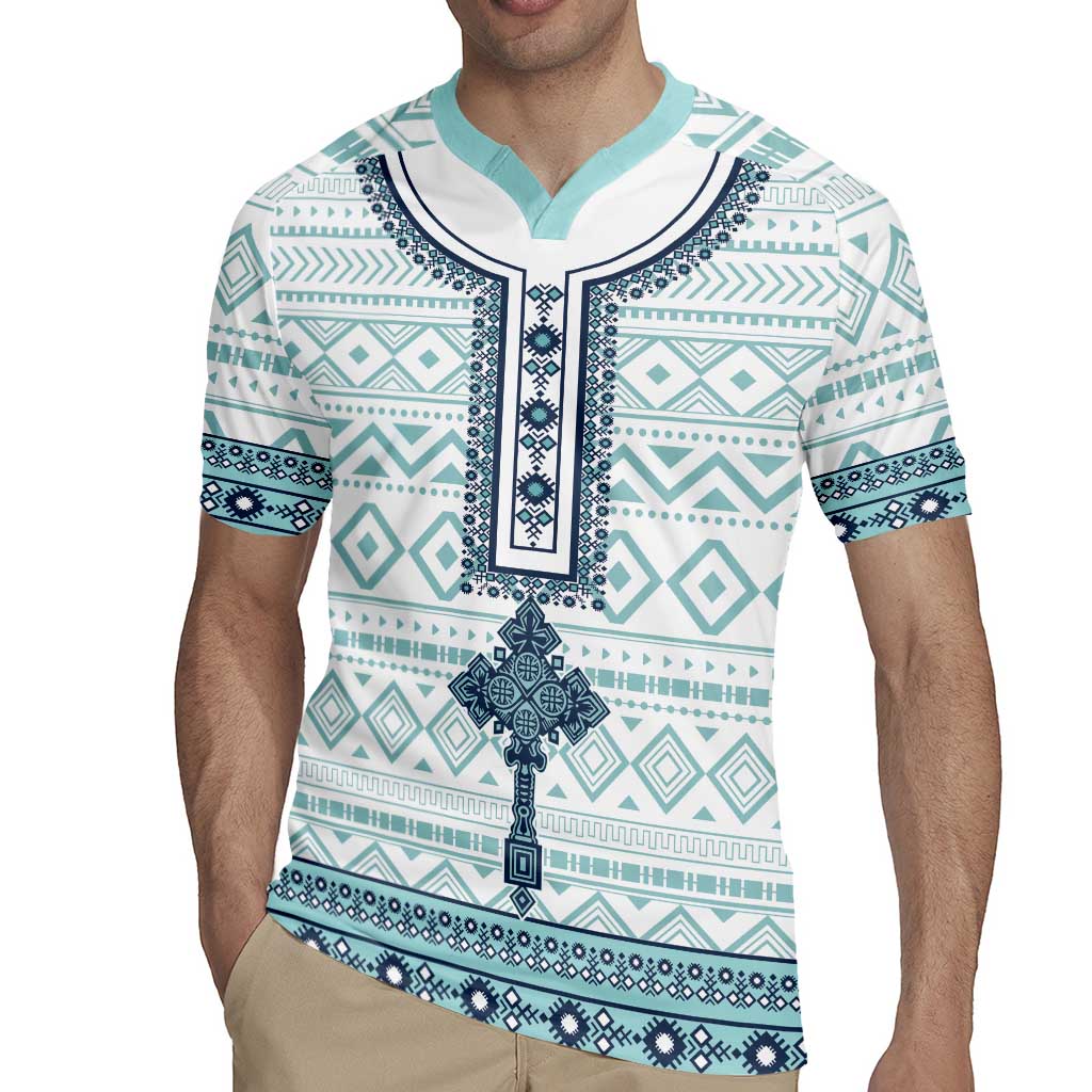 Eritrea Rugby Jersey Eritrean Cross Mix Tilet Pattern - Wonder Print Shop