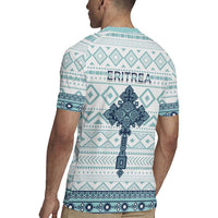 Eritrea Rugby Jersey Eritrean Cross Mix Tilet Pattern - Wonder Print Shop