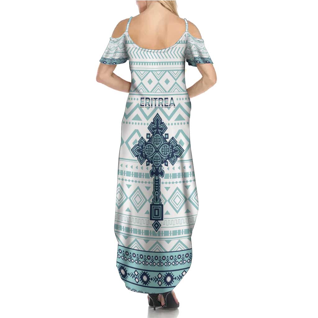 Eritrea Summer Maxi Dress Eritrean Cross Mix Tilet Pattern - Wonder Print Shop