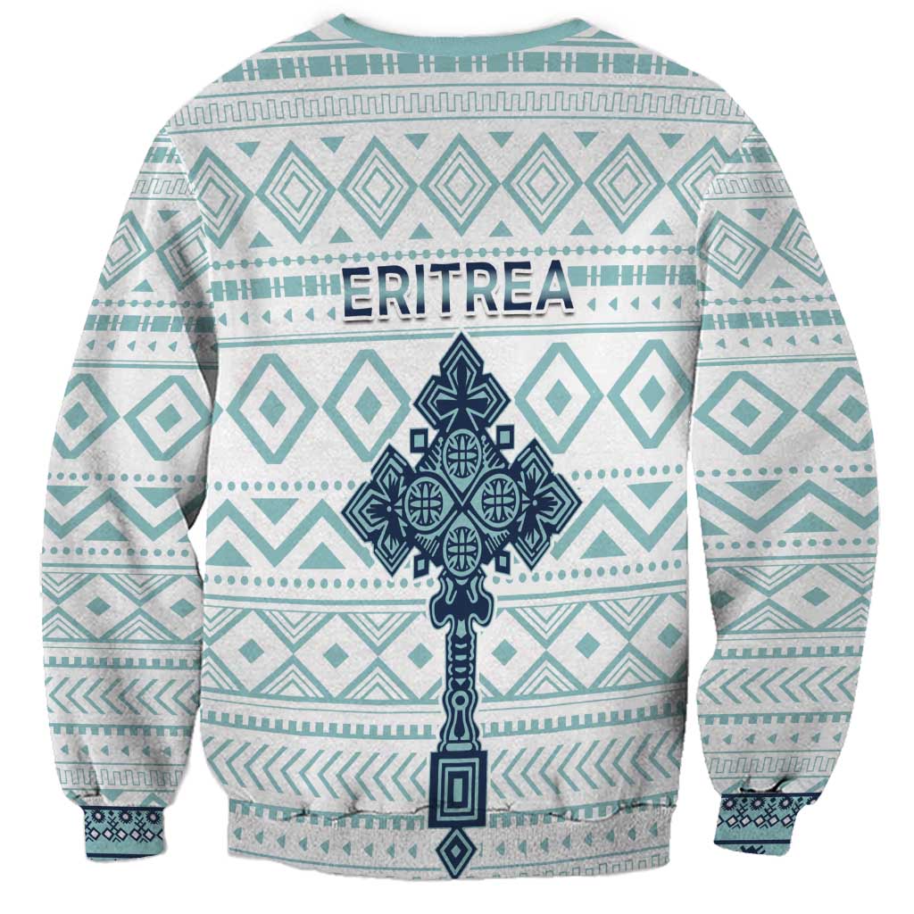 Eritrea Sweatshirt Eritrean Cross Mix Tilet Pattern - Wonder Print Shop