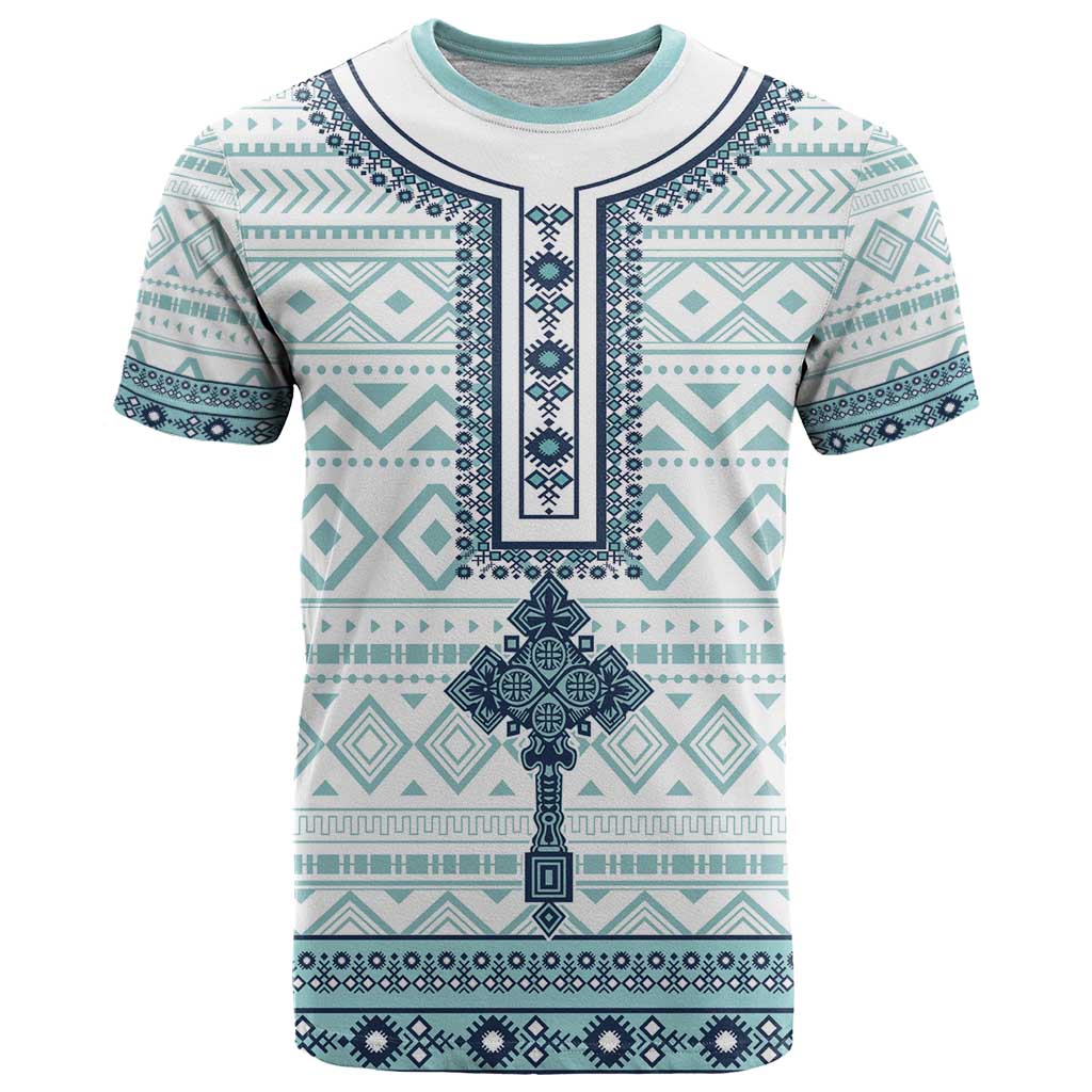Eritrea T Shirt Eritrean Cross Mix Tilet Pattern - Wonder Print Shop