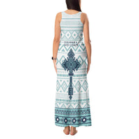 Eritrea Tank Maxi Dress Eritrean Cross Mix Tilet Pattern - Wonder Print Shop