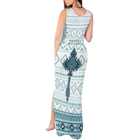 Eritrea Tank Maxi Dress Eritrean Cross Mix Tilet Pattern - Wonder Print Shop
