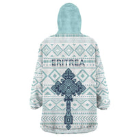 Eritrea Wearable Blanket Hoodie Eritrean Cross Mix Tilet Pattern - Wonder Print Shop