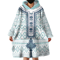 Eritrea Wearable Blanket Hoodie Eritrean Cross Mix Tilet Pattern - Wonder Print Shop