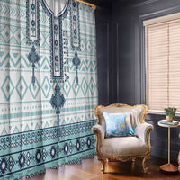 Eritrea Window Curtain Eritrean Cross Mix Tilet Pattern - Wonder Print Shop