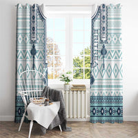 Eritrea Window Curtain Eritrean Cross Mix Tilet Pattern - Wonder Print Shop