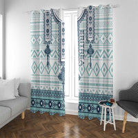 Eritrea Window Curtain Eritrean Cross Mix Tilet Pattern - Wonder Print Shop