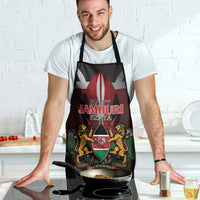 Happy Kenya Independence Day Apron Coat Of Arms With Kente Pattern - Wonder Print Shop