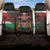 Happy Kenya Independence Day Back Car Seat Cover Coat Of Arms With Kente Pattern - Wonder Print Shop