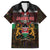 Happy Kenya Independence Day Family Matching Off The Shoulder Long Sleeve Dress and Hawaiian Shirt Coat Of Arms With Kente Pattern - Wonder Print Shop