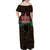 Happy Kenya Independence Day Family Matching Off Shoulder Maxi Dress and Hawaiian Shirt Coat Of Arms With Kente Pattern - Wonder Print Shop