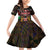 Happy Kenya Independence Day Family Matching Off Shoulder Short Dress and Hawaiian Shirt Coat Of Arms With Kente Pattern - Wonder Print Shop