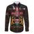 Happy Kenya Independence Day Family Matching Short Sleeve Bodycon Dress and Hawaiian Shirt Coat Of Arms With Kente Pattern - Wonder Print Shop