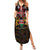 Happy Kenya Independence Day Family Matching Summer Maxi Dress and Hawaiian Shirt Coat Of Arms With Kente Pattern - Wonder Print Shop