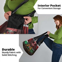 Happy Kenya Independence Day Grocery Bag Coat Of Arms With Kente Pattern - Wonder Print Shop