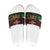 Happy Kenya Independence Day Slide Sandals Coat Of Arms With Kente Pattern - Wonder Print Shop