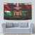 Happy Kenya Independence Day Tapestry Coat Of Arms With Kente Pattern - Wonder Print Shop