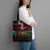 Happy Kenya Independence Day Tote Bag Coat Of Arms With Kente Pattern - Wonder Print Shop