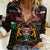 Happy Kenya Independence Day Women Casual Shirt Coat Of Arms With Kente Pattern - Wonder Print Shop