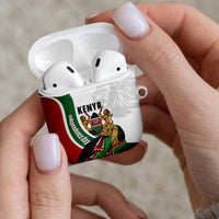 Kenya Jamhuri Day AirPods Case Lion With Coat Of Arms - Wonder Print Shop