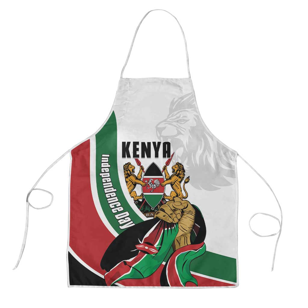 Kenya Jamhuri Day Apron Lion With Coat Of Arms - Wonder Print Shop