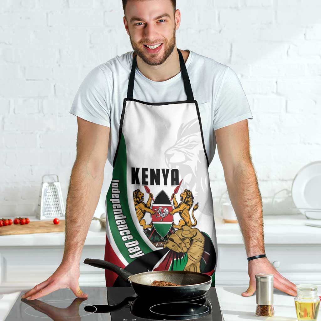 Kenya Jamhuri Day Apron Lion With Coat Of Arms - Wonder Print Shop