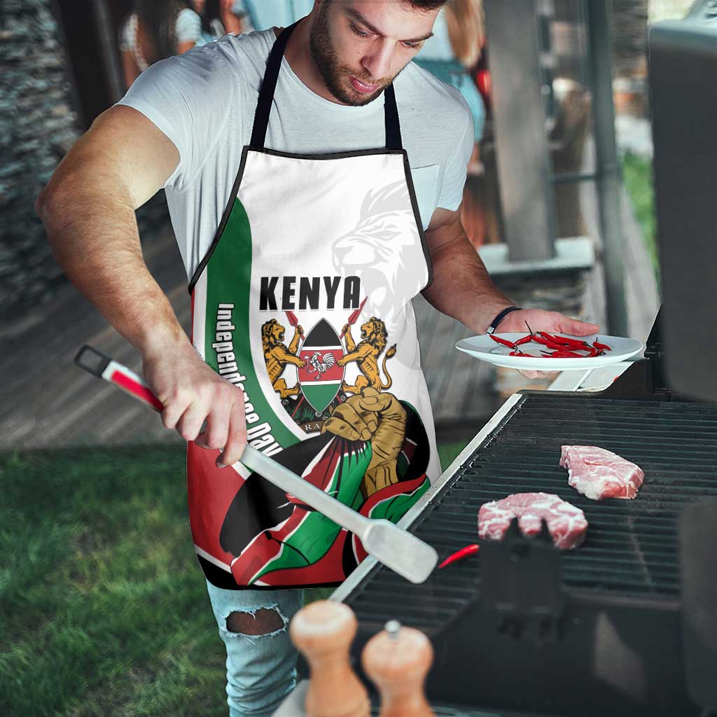 Kenya Jamhuri Day Apron Lion With Coat Of Arms - Wonder Print Shop