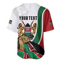 Personalized Kenya Jamhuri Day Baseball Jersey Lion With Coat Of Arms - Wonder Print Shop