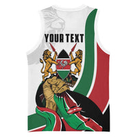Personalized Kenya Jamhuri Day Basketball Jersey Lion With Coat Of Arms - Wonder Print Shop